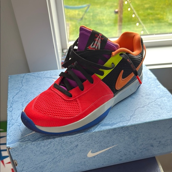 Nike Red and Orange Performance Sneakers